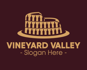 Winery - Brown Winery Colosseum logo design