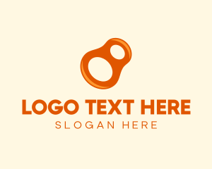 Twitter - Orange Modern Number 8 logo design