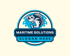 Naval - Fish Salmon Fishing logo design