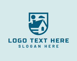 Blue - House Shield Realty logo design