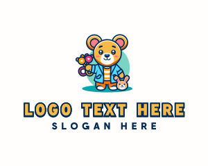 Teacher - Kindergarten Bear Teacher logo design