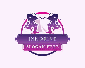 Shirt Print Paint logo design