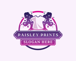 Shirt Print Paint logo design