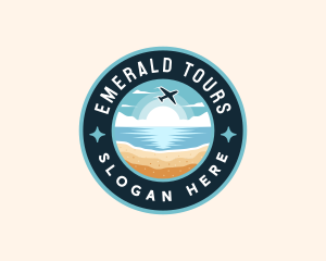 Island Vacation Travel logo design