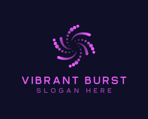 Burst - Software Dot Swirl logo design