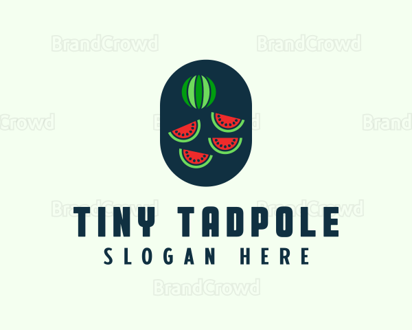 Watermelon Fruit Slices Logo