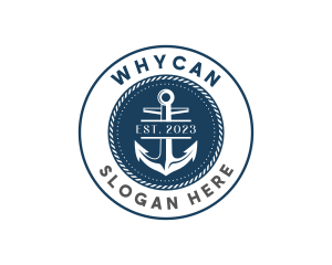 Nautical Ship Anchor Logo