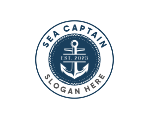 Nautical Ship Anchor logo design