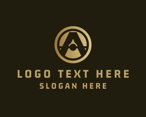 Program - Crypto Finance Letter A logo design