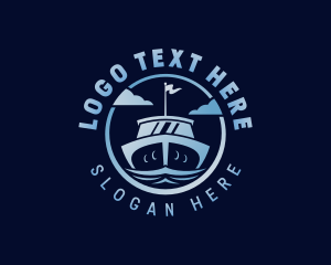 Ferry - Ship Ferry Boat logo design