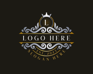 Crown Luxury Ornament logo design