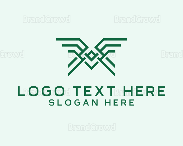 Minimalist Linear Bird Logo