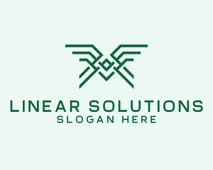 Linear - Minimalist Linear Bird logo design