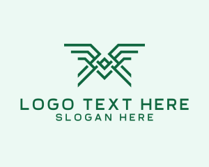 Freight - Minimalist Linear Bird logo design