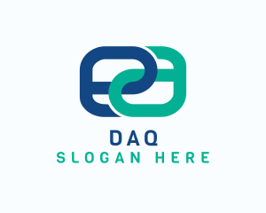 Digital Letter EA Monogram  Logo