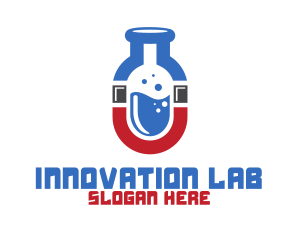 Experimental - Magnet Lab Flask logo design