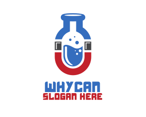 Substance - Magnet Lab Flask logo design