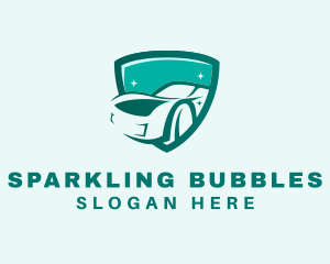 Sparkling - Sparkling Shield Racecar logo design