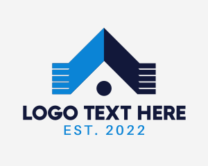 Leasing - Property Roof Builder logo design
