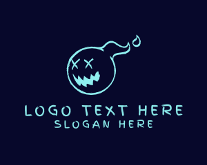 Merchandise - Ghost Ball Character logo design