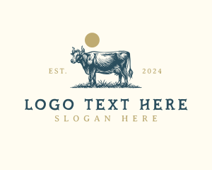 Wagyu - Cow Livestock Cattle logo design