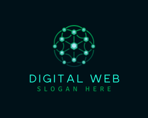 Web - Web Network Technology logo design