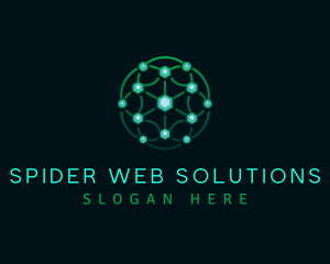 Web Network Technology logo design