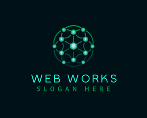 Web - Web Network Technology logo design