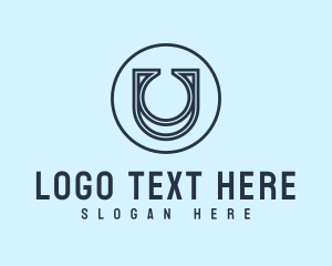 Creative Marketing Letter U logo design