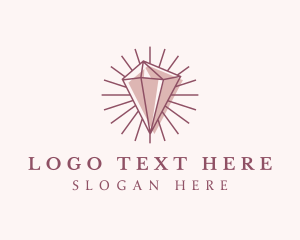 Glamorous - Luxury Diamond Gem logo design