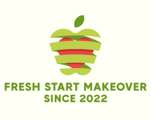 Healthy Apple Fruit  logo design