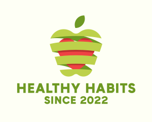 Healthy Apple Fruit  logo design