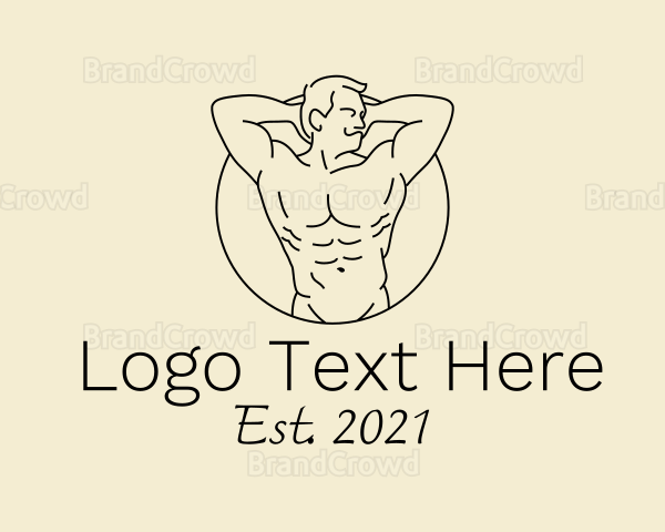 Masculine Male Body Logo