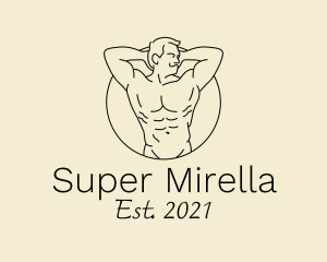 Modeling - Masculine Male Body logo design