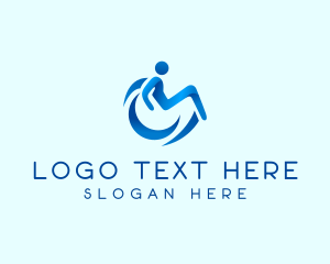 Therapy - Wheelchair Disability Clinic logo design