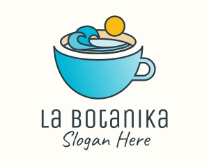 Beach - Beach Coffee Cup logo design