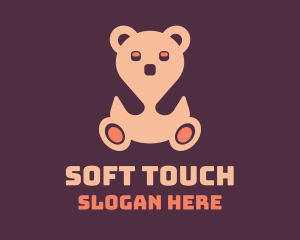 Soft - Pink Teddy Bear logo design