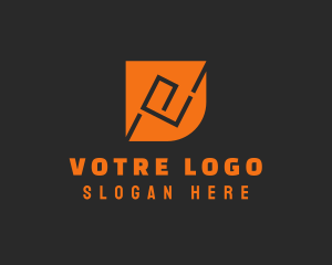 Strategist - Industrial Business Letter E logo design