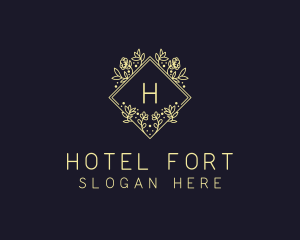 Diamond Flower Hotel  logo design