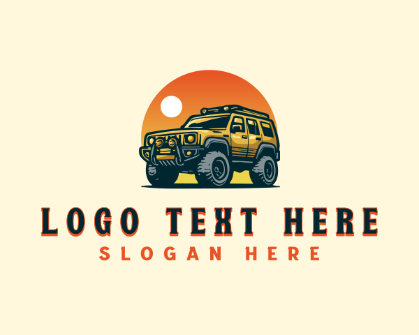 Transportation - SUV Car Transportation logo design