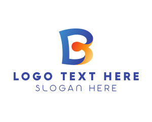 Software Developer - Digital Media Letter B logo design