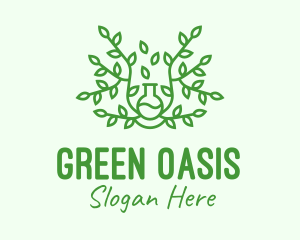 Green Vine Plant logo design