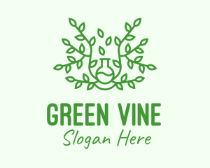 Green Vine Plant logo design