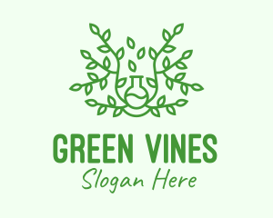 Green Vine Plant logo design