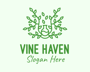 Green Vine Plant logo design