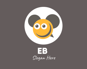 Nursery - Smiley Bee Ears logo design