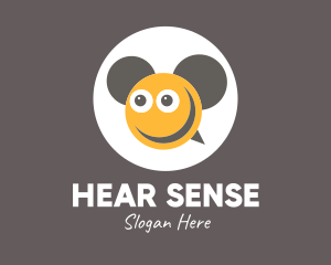 Ears - Smiley Bee Ears logo design