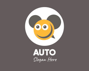 Playful - Smiley Bee Ears logo design
