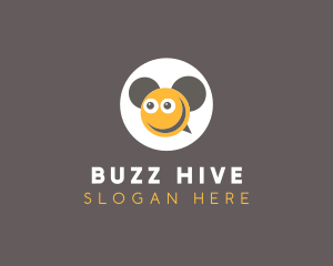 Smiley Bee Ears logo design