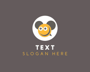 Smiley Bee Ears logo design